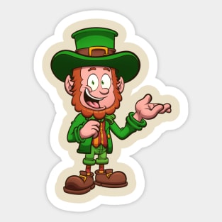 Friendly Leprechaun Sticker